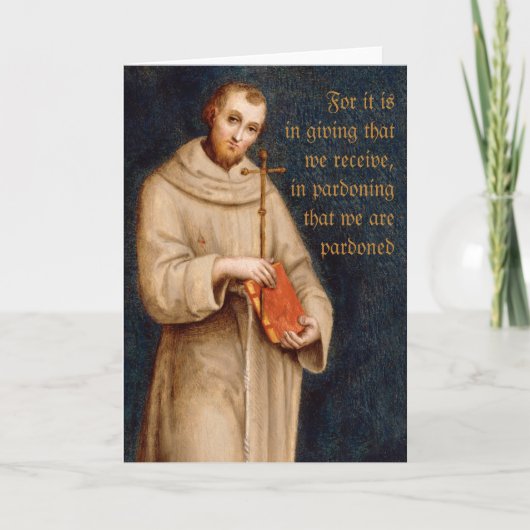 Sint Francis' gebed CC0732 Raphael Wenskaart Kaart (Voorkant)
