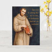 Sint Francis' gebed CC0732 Raphael Wenskaart Kaart (Gele Bloem)