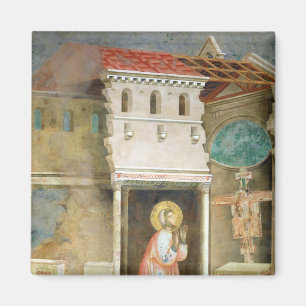 Sint-Francis Praying in de kerk van San Magneet