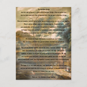 Sint-Francis van Assisi en de regenboogbrug Briefkaart