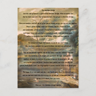 Sint-Francis van Assisi en de regenboogbrug Briefkaart