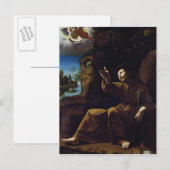Sint-Francis van Assisi Geconsoldeerd door een eng Briefkaart (Voorkant / Achterkant)