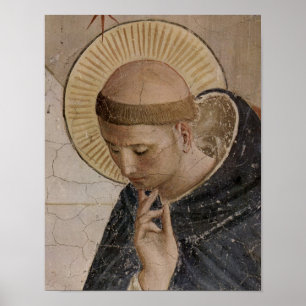 Sint-Francis van Assisi in contemplatie Poster