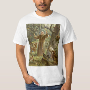 Sint-Francis van Assisi Preaching voor de Dieren T-shirt