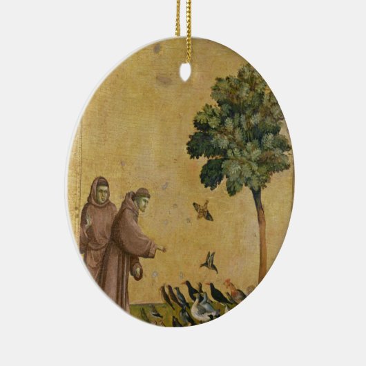 Sint-Francis van Assisi predikt de vogels Keramisch Ornament (Rechts)