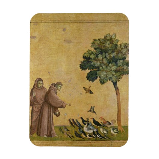 Sint-Francis van Assisi predikt de vogels Magneet (Verticaal)