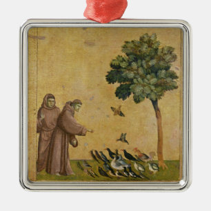 Sint-Francis van Assisi predikt de vogels Metalen Ornament