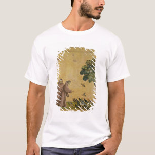 Sint-Francis van Assisi predikt de vogels T-shirt