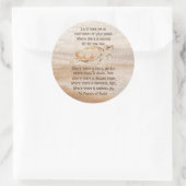 Sint-Francis van het Zee van Assisi Prayer Turtle  Ronde Sticker (Tas)