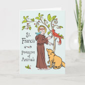 Sint Franciscus, Beschermheilige van Dieren Kaart (Voorkant)