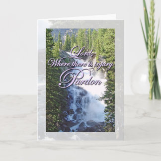 Sint-Franciscus Prayer Pardon Kaart