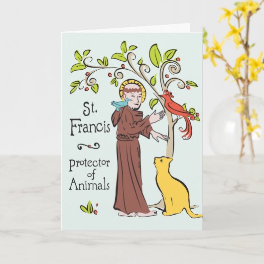 Sint Franciscus van Assisi, Beschermheilige van Di Kaart (Gele Bloem)