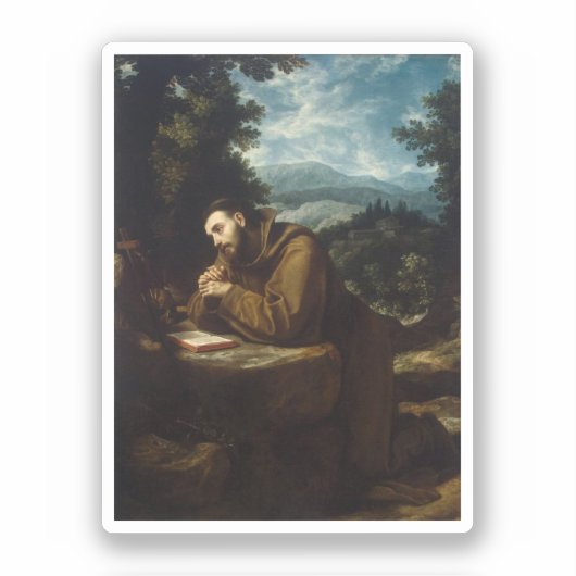 Sint Franciscus van Assisi door Cigoli Sticker (Voorkant)