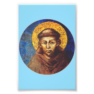 Sint Franciscus van Assisi Het Zonnelied Foto Afdruk