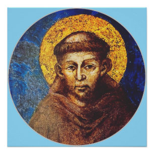 Sint Franciscus van Assisi Het Zonnelied Perfect Poster