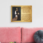 Sint Franciscus van Assisi's Gebed Canvas Afdruk (Insitu (Woonkamer))