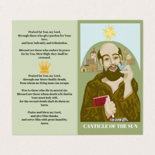 Sint Franciscus van de Zon Visitekaartjes