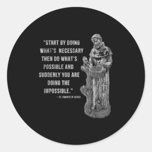 Sint Franciscus van Isi citeert katholieke T - sh Ronde Sticker