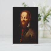 Sint Franciscus van Sales Bedankkaart (Staand voorkant)