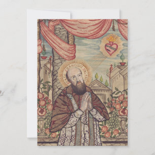 Sint-Franciscus van Sales bisschop van Genève Bedankkaart