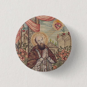 Sint-Franciscus van Sales, bisschop van Genève Ronde Button 3,2 Cm