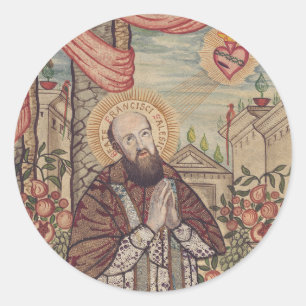 Sint-Franciscus van Sales Bisschop van Genève Ronde Sticker