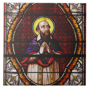 Sint-Franciscus van Sales Bisschop van Genève Tegeltje