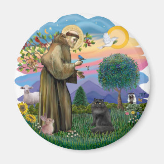 Sint Franciscus - Zwarte Pers Magneet