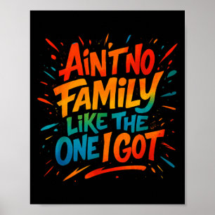 Sint geen familie zoals degene die ik grappige fam poster