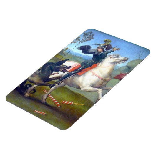 Sint-George en de draak-schilderij van Raphael Magneet (Linkerzijde)