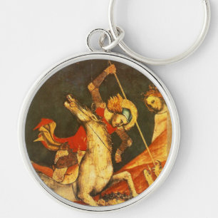 Sint George's Battle & Dragon Sleutelhanger
