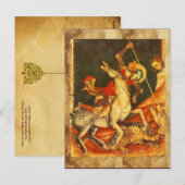 Sint-George's strijd met de draak Briefkaart (Voorkant / Achterkant)