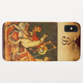 Sint-George's strijd met het Drakenmonogram Case-Mate iPhone Case (Achterkant (horizontaal))