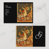 Sint-George's strijd met het Drakenmonogram Visitekaartje (Voorkant / Achterkant)