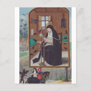Sint Gertrude van Helfta door Simon Bening