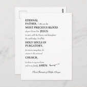 Sint Gertrude van Helfta Gebed Briefkaart (Voorkant / Achterkant)