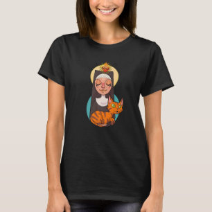 Sint Gertrudis Patroonheilige van Katten Groot Ni T-shirt