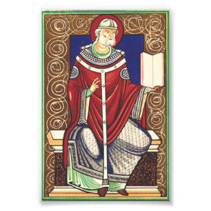 Sint Gregorius de Grote Kerkleraar Foto Afdruk