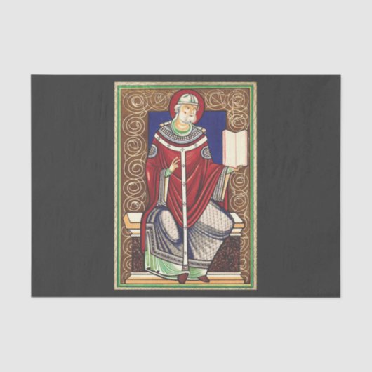 Sint Gregorius de Grote Kerkleraar Tissuepapier (Voorkant)