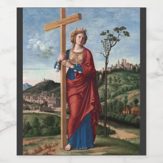 Sint-Helena door Cima da Conegliano Wijn Etiket (Enkel label)