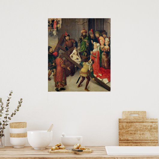 Sint-Helena en het wonder van het ware kruis Poster (Keuken)