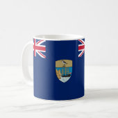 Sint-Helena Vlag Keramische Koffie Mok (Voorkant links)