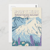 Sint-Helens Nationale Volkanische Monument Briefkaart (Voorkant / Achterkant)