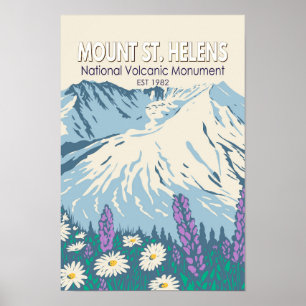 Sint-Helens Nationale Volkanische Monument Poster