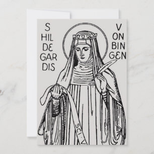 Sint Hildegard van Bingen benedictijnse abdis Kaart