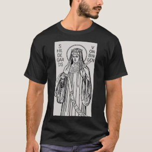 Sint Hildegard van Bingen benedictijnse abdis T-shirt