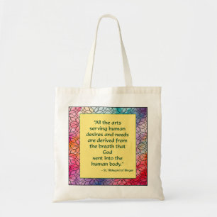 Sint Hildegard van Bingen Quote Canvas tas