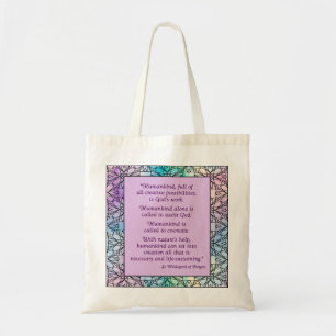 Sint Hildegard van Bingen Quote Canvas tas