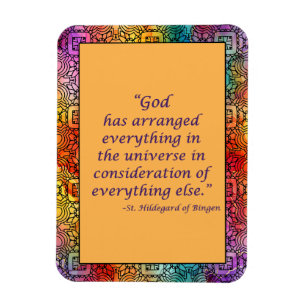 Sint Hildegard van Bingen Quote Magnet Magneet