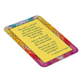 Sint Hildegard van Bingen Quote Magnet Magneet (Rechterzijde)